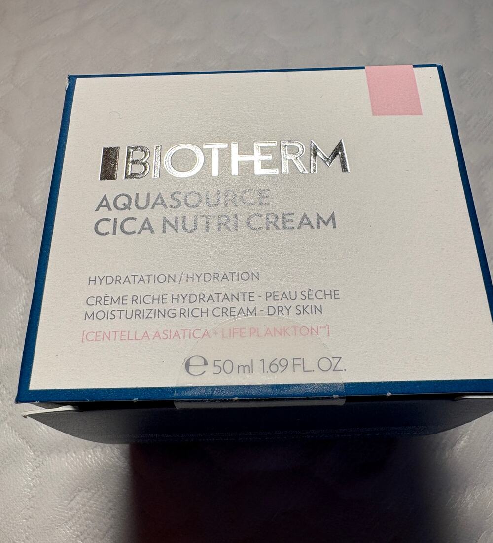 Biotherm Aquasource Cica Nutri Cream 50ml 1.69oz Dry Skin Moisturizer